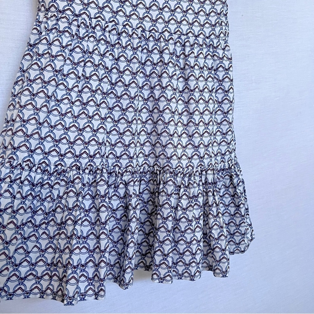 Janie and Jack Blue Polo Collar Preppy Dress with Flutter Hem - Picture 6 of 10